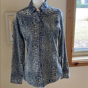 Country western dress shirt with bling